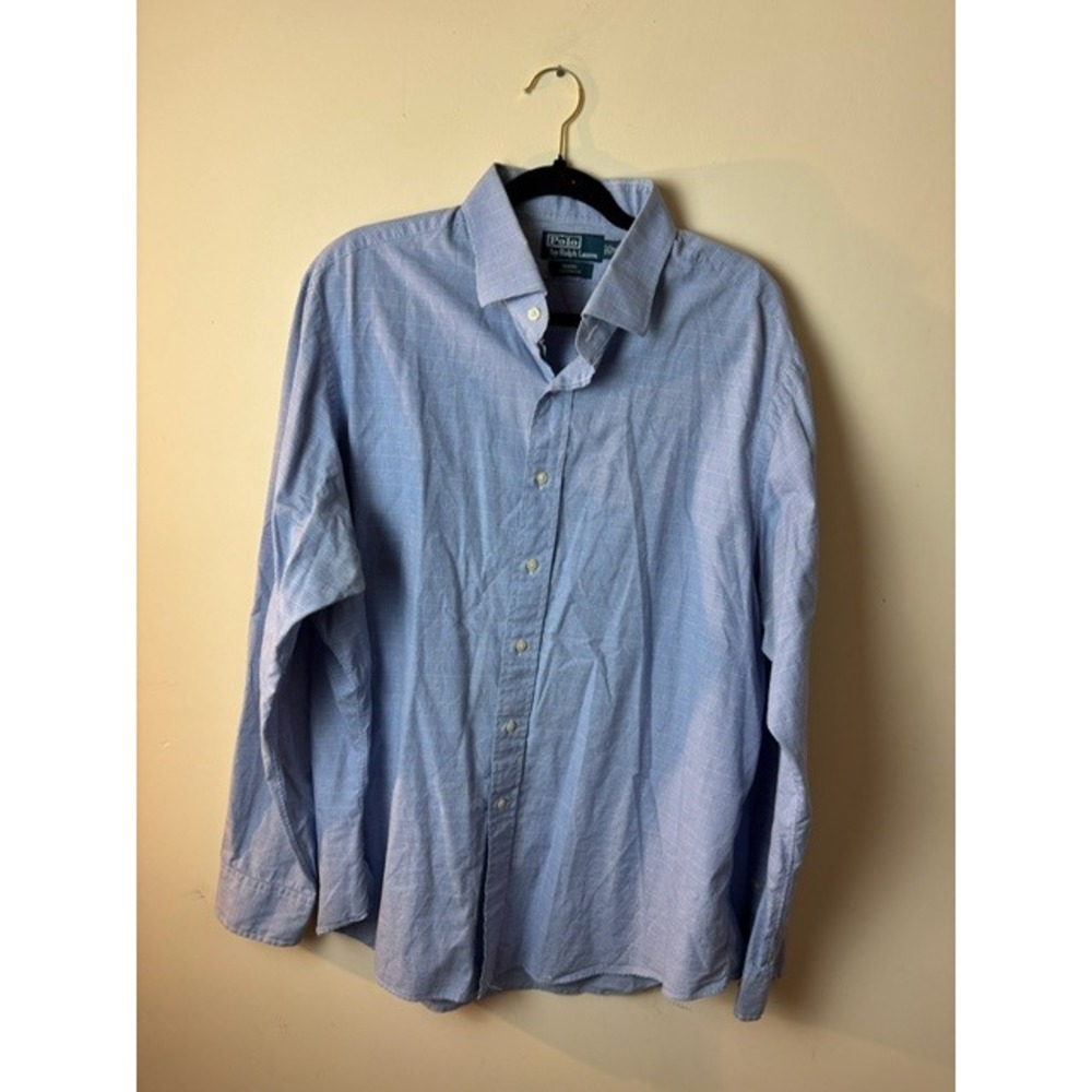 Polo by Ralph Lauren 18 36/37 Plaid Long Sleeve Dress Shirt‎ Work Casual
